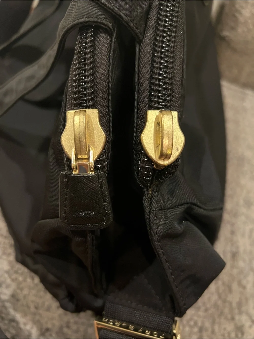 Tory Burch Black Nylon Diaper Bag Baby Tote Shoulder Bag